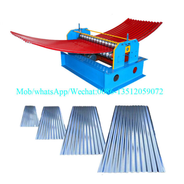 galvanized zinc curving and crimping machine