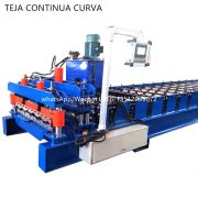 maquina para hacer plancha zinc teja continua curva terracota